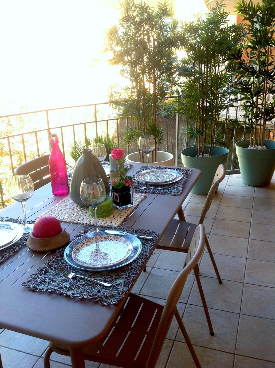 Our terrasse over a beautiful and peacefull garden