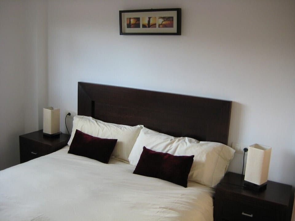The Master bedroom - a cosy king size or 2 singles