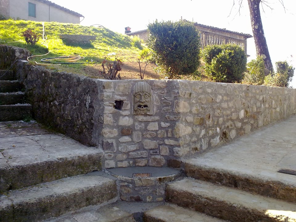 The new fountain at AL COLLOREO