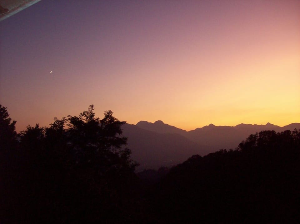 Sunset over the Apuan Alps