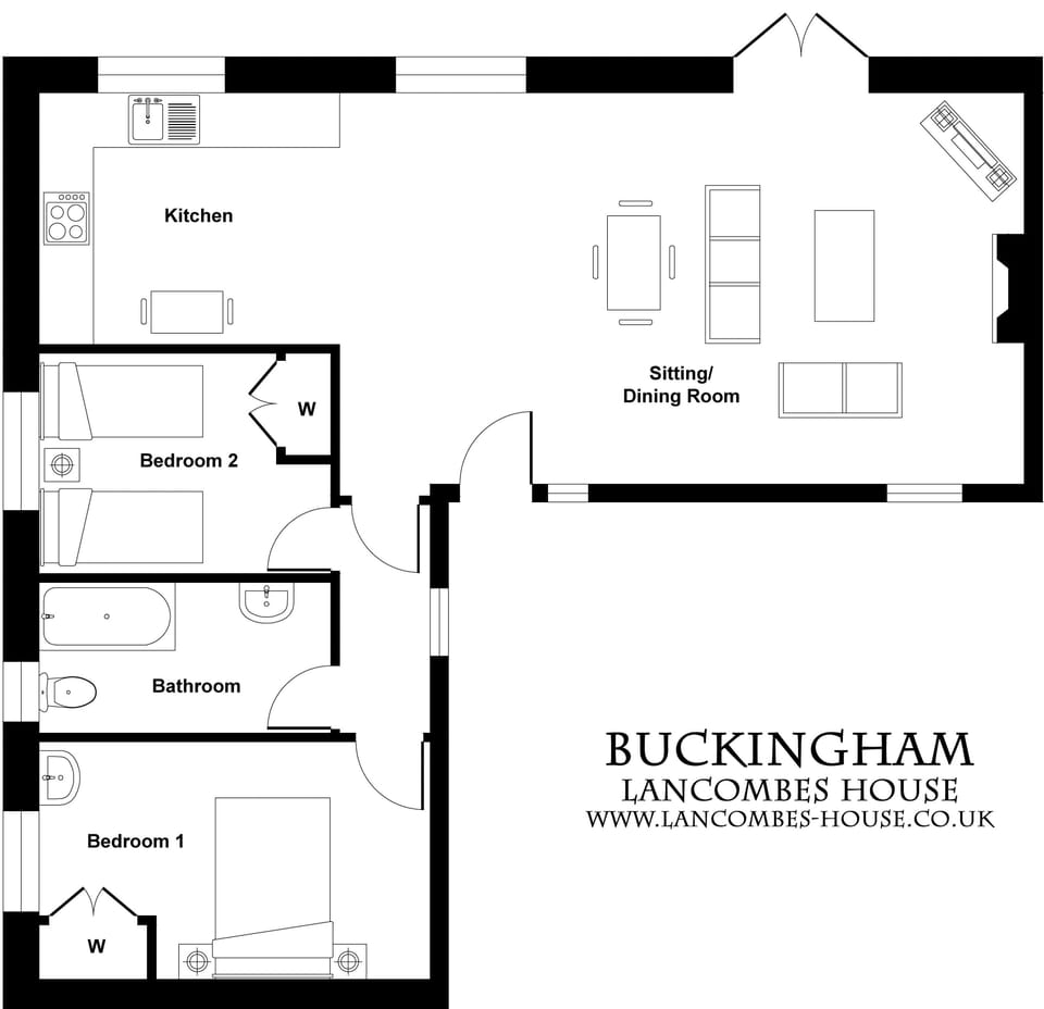 Buckingham Cottage Floorplan