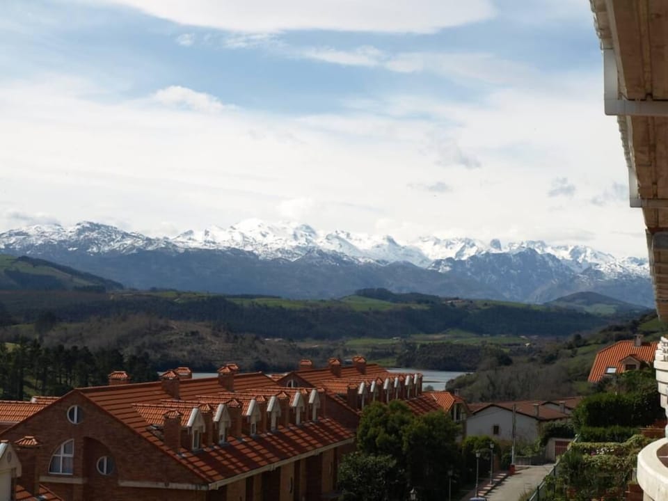 view of the Picos de Europa and detail of the Condominio