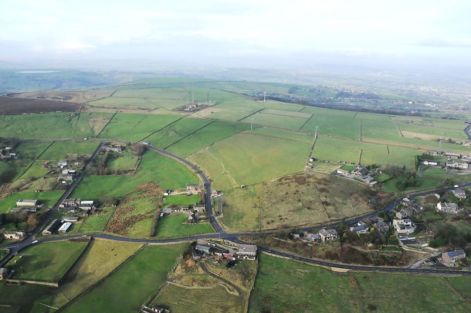 Overhead view of Belle Vue Barn