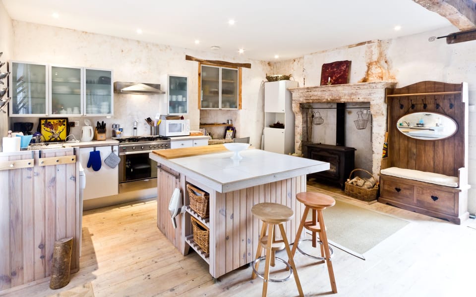 ... with a lovely and warming wood burning stove
