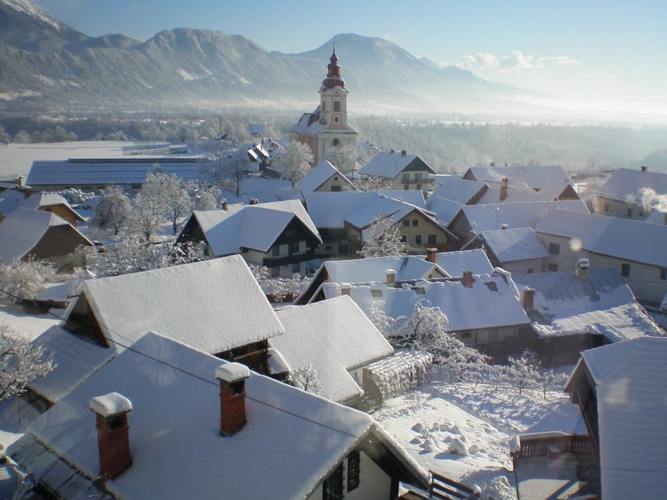 From our terrace in the winter 