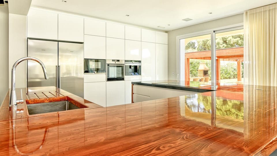 Open plan kitchen