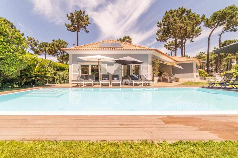 Private pool and sun terrace — Villa dos Narcisos, holiday villa in Herdade de Aroeira