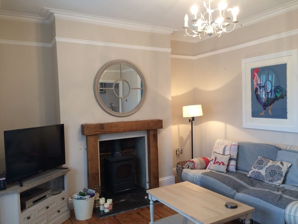 Main Lounge with Log Burner