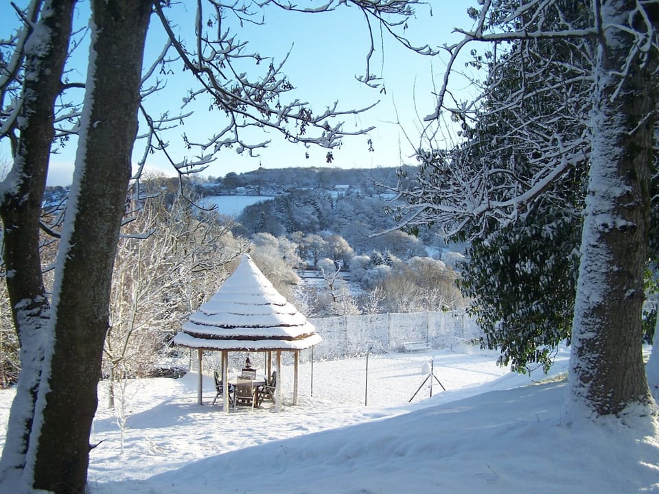 Gazebo and tennis court winter 2010