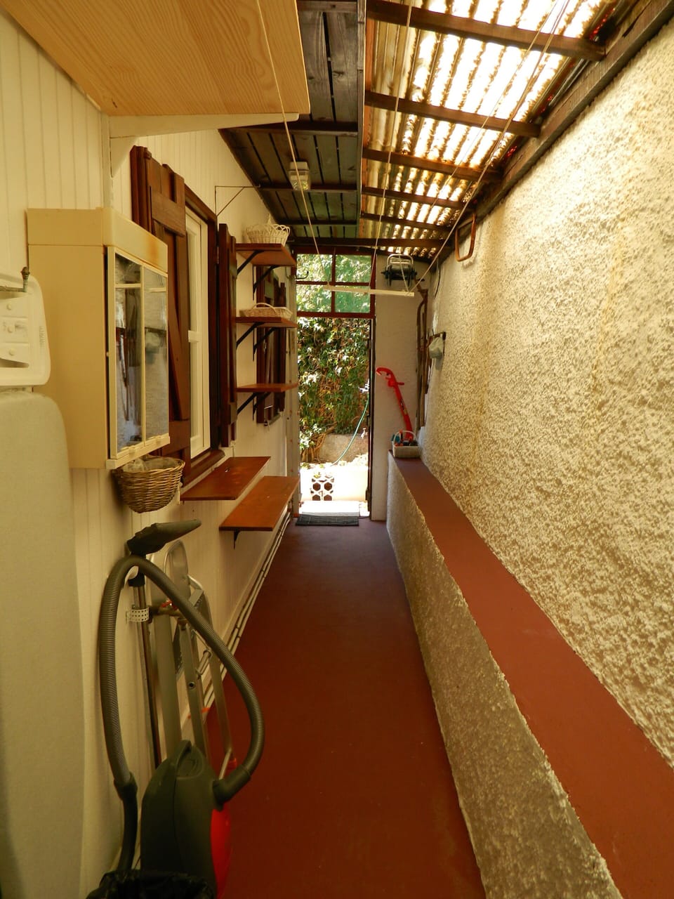 The back side of the house