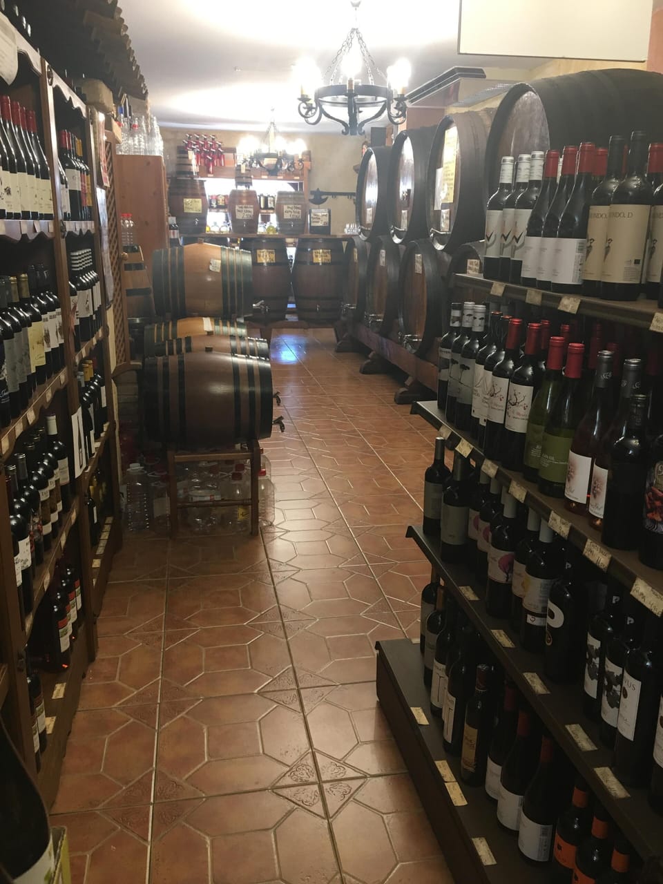 Local Bodega, spoilt for choice with local wine.