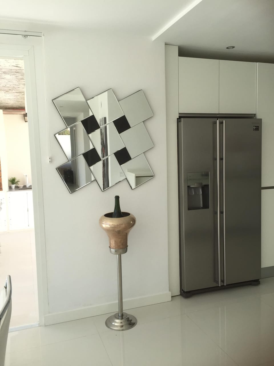 Area leading to modern kitchen