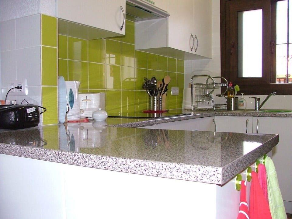 Modern bright and well equipped kitchen