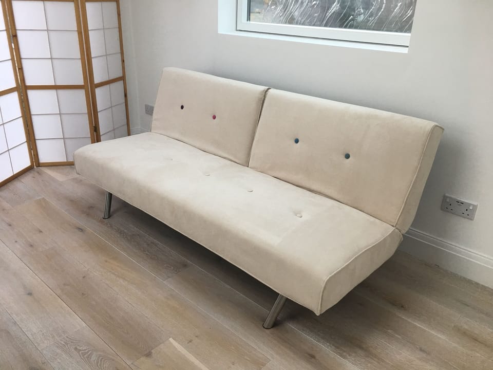 Small double sofa bed. bed dimensions: 120 x 185cm