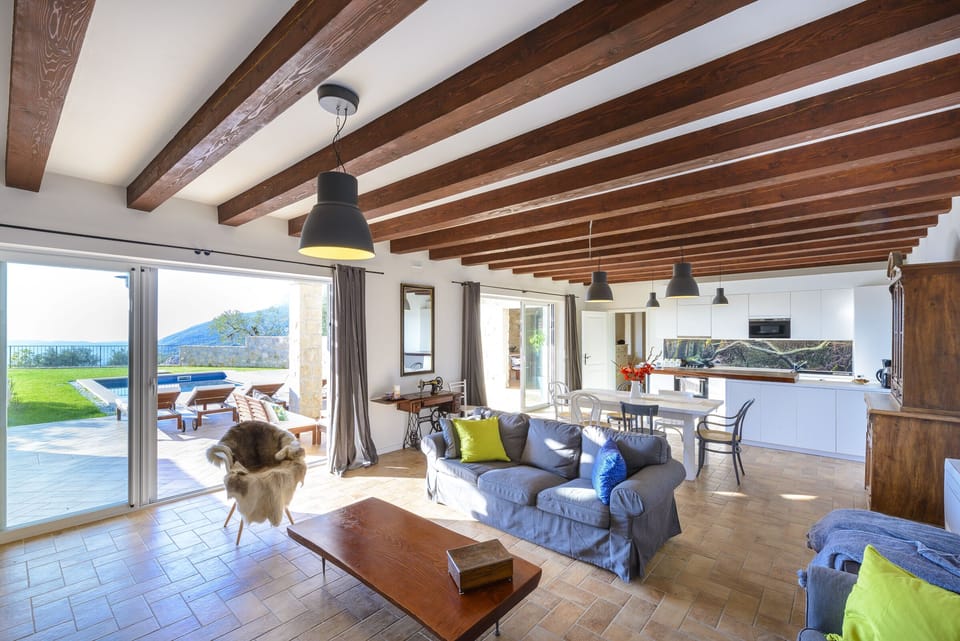 Comfortable living area opening onto the terrace.