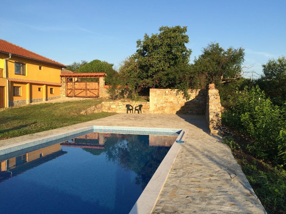 The house and the pool