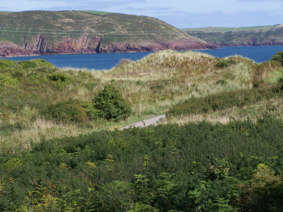 view of Freshwater Bay from the balcony