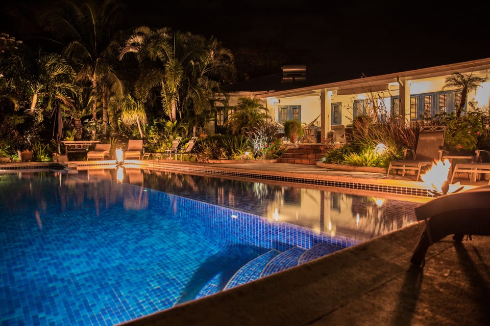 View of Apples House at night