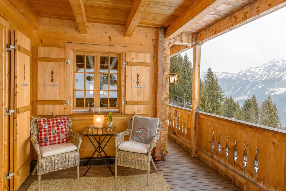 Four bedrooms have direct access through French doors to there own outside area