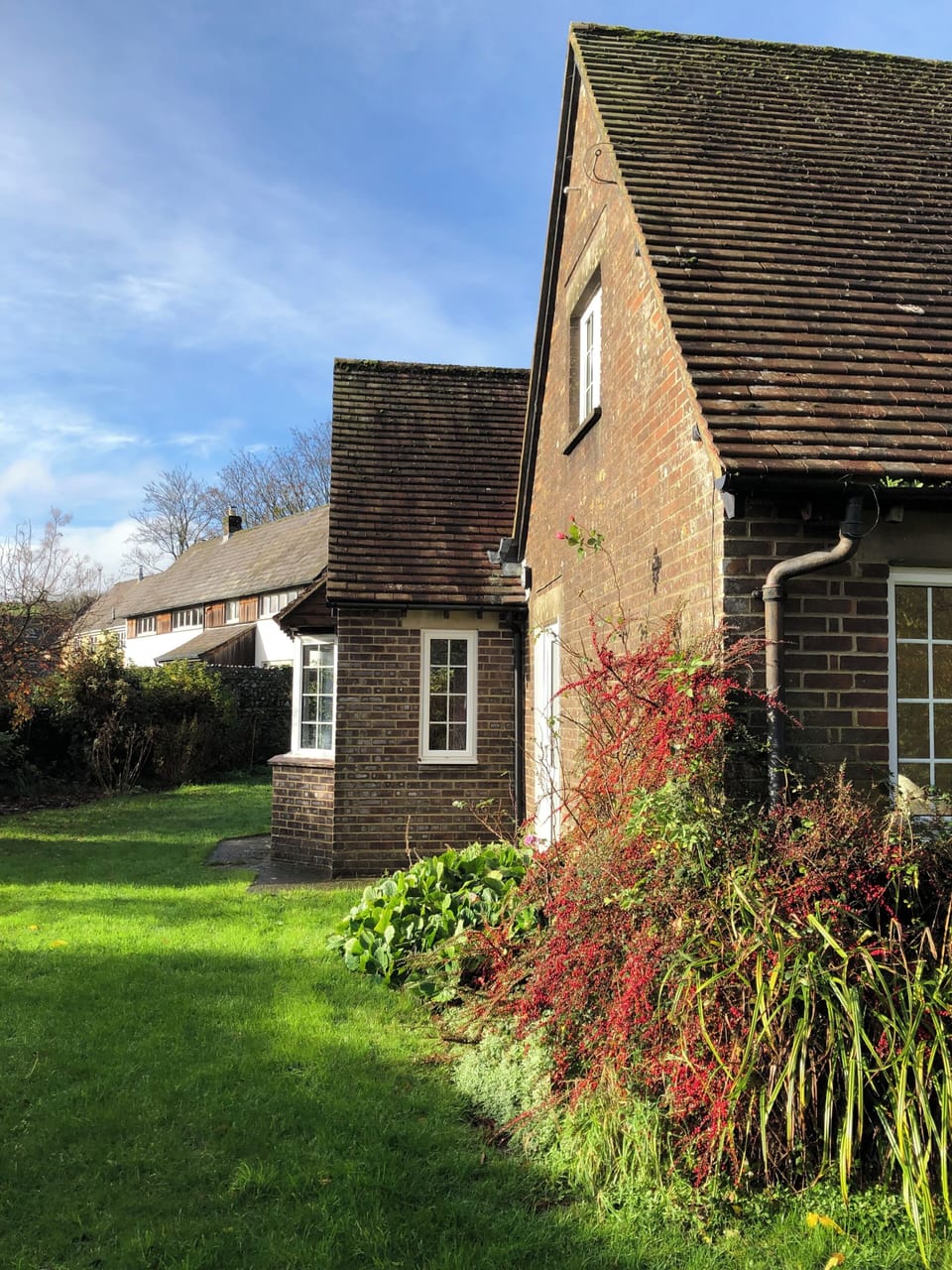 View of the garden from the front gate