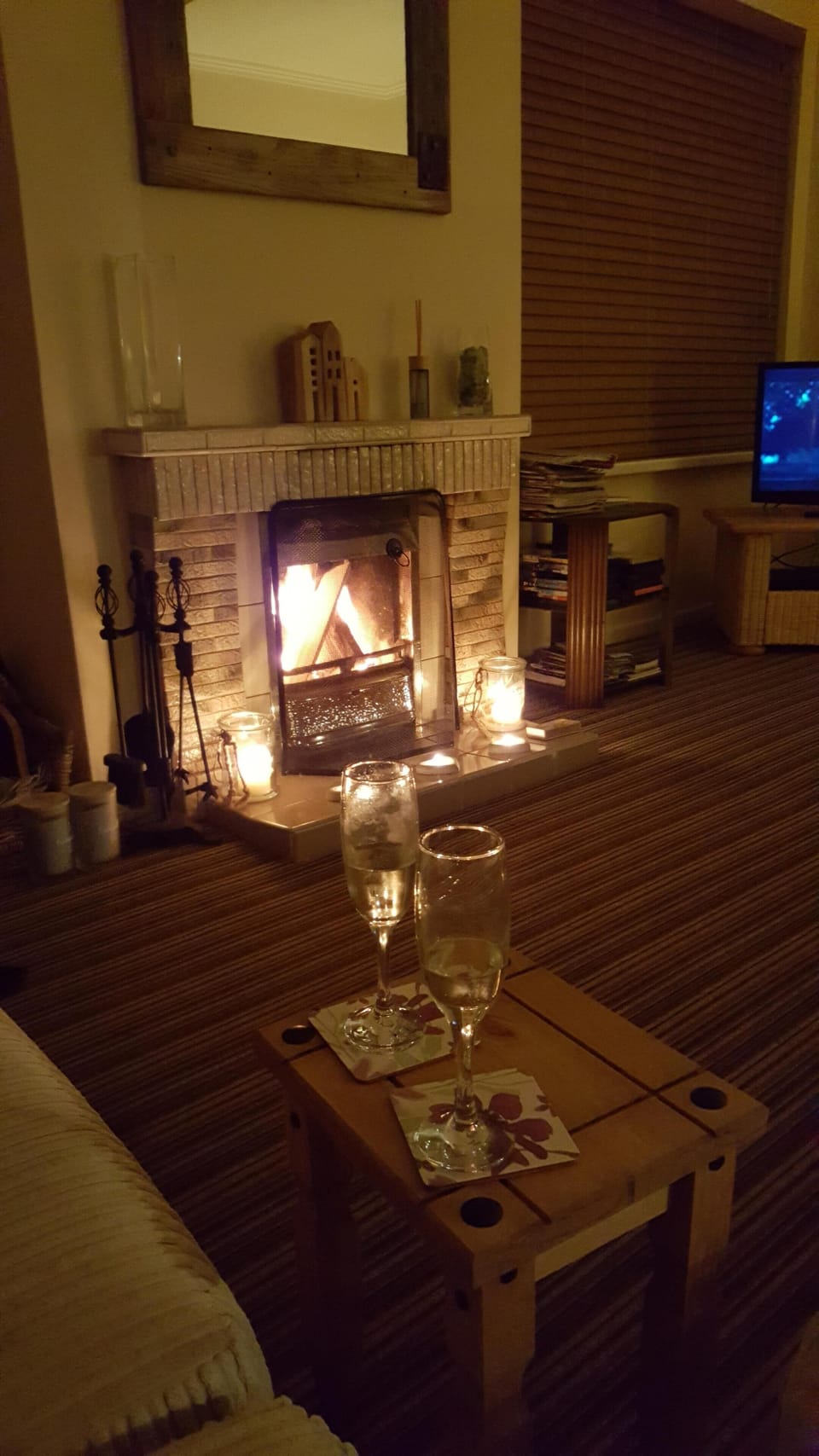 Cosy lounge with open fire
