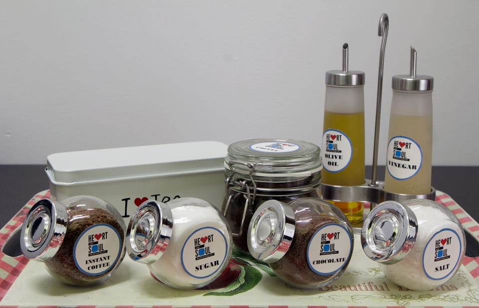 Welcome amenities (coffee, tea, chocolate, sugar, salt, olive oil, vinegar, toilet paper and hand soap). Kindly note this is a self-catering apartment These items will not be replaced during your stay. 