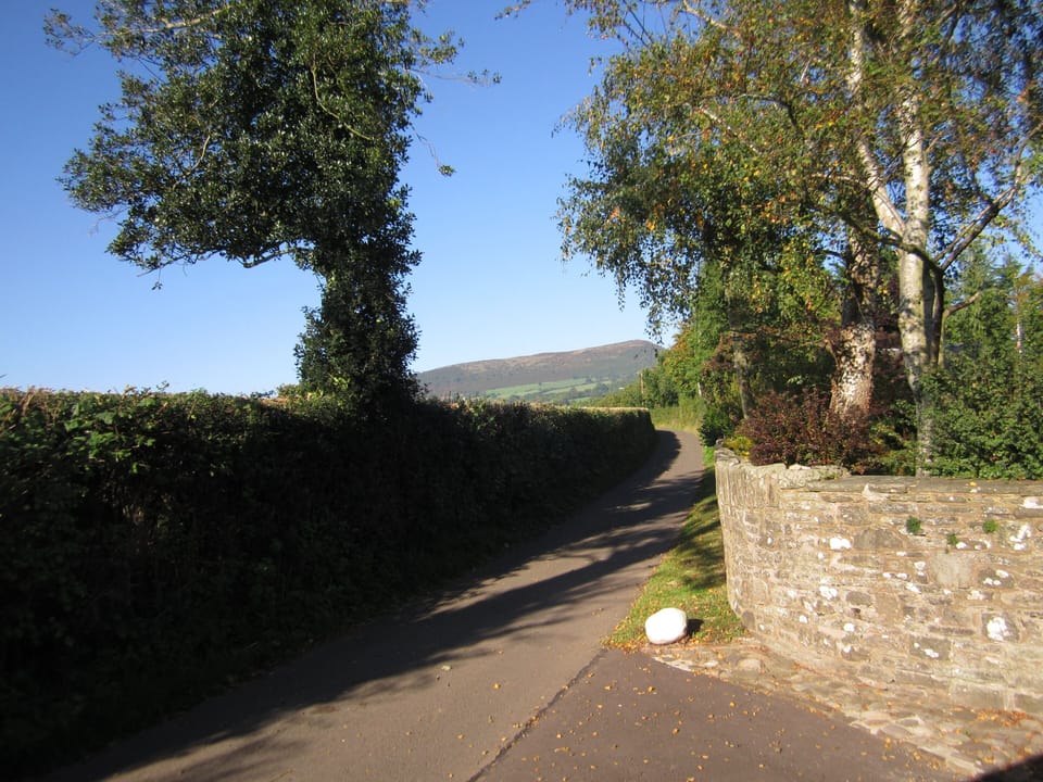 Skirrid mountain from back of cottage