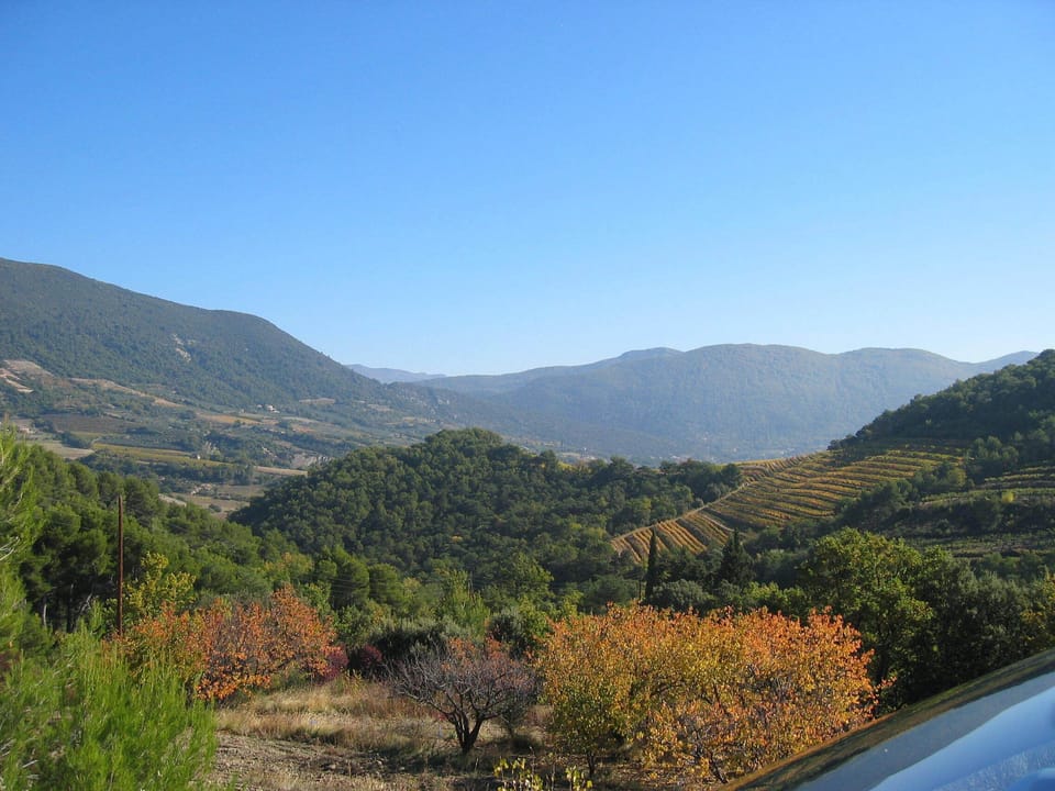 Just above the village..