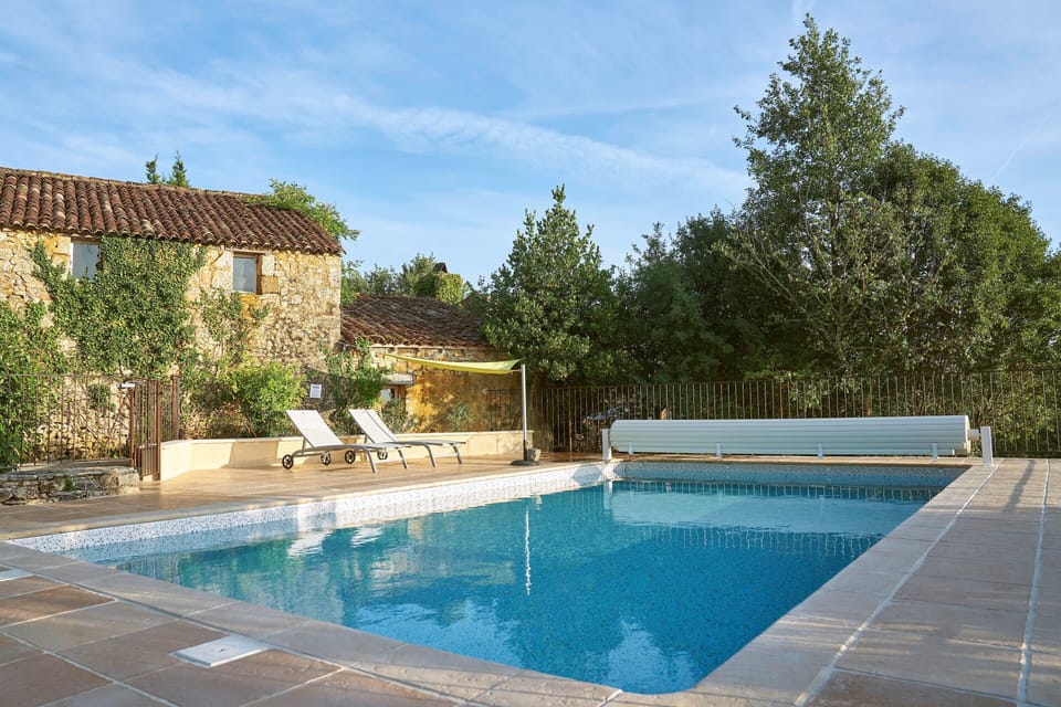 The pool and terraces