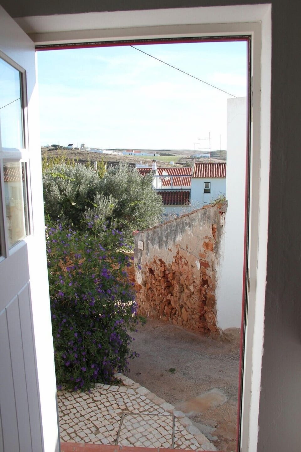 View from kitchen, front downstairs door