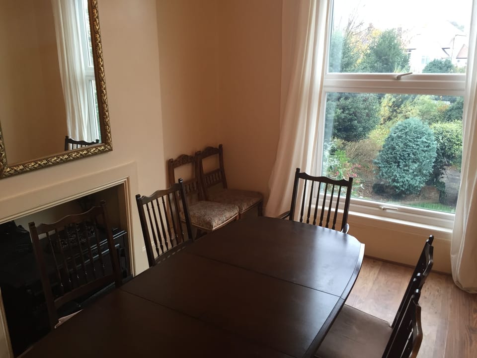 Dining room on ground floor with view of garden