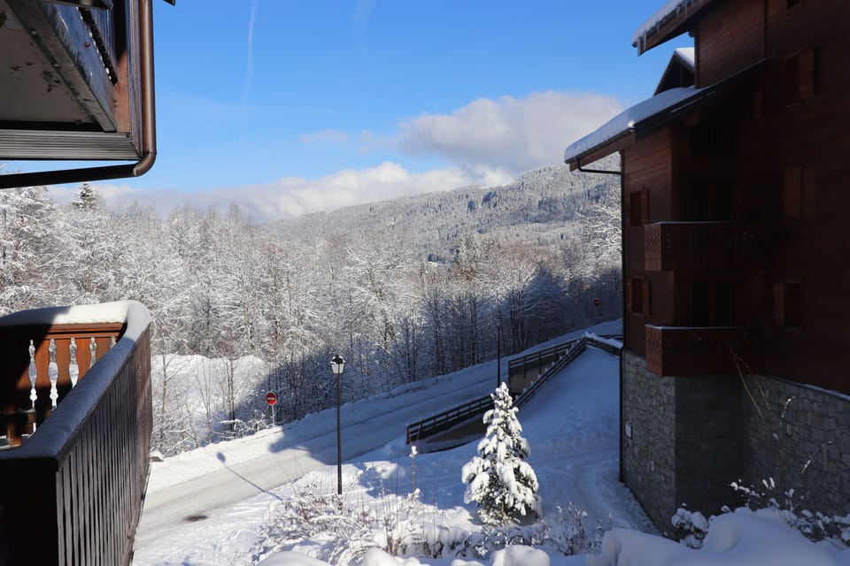 View down the valley from the studio balcony