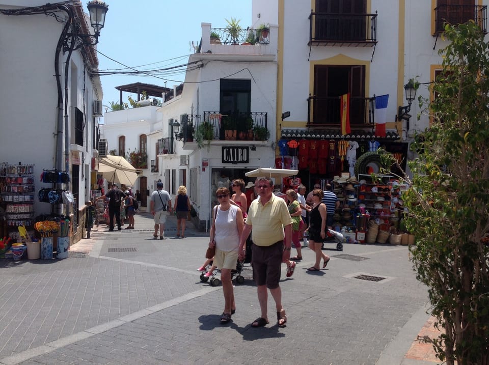 Nerja town centre just a short stroll away