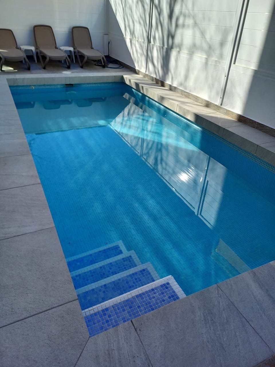 Your own swimming pool with April 2025 steps installed.