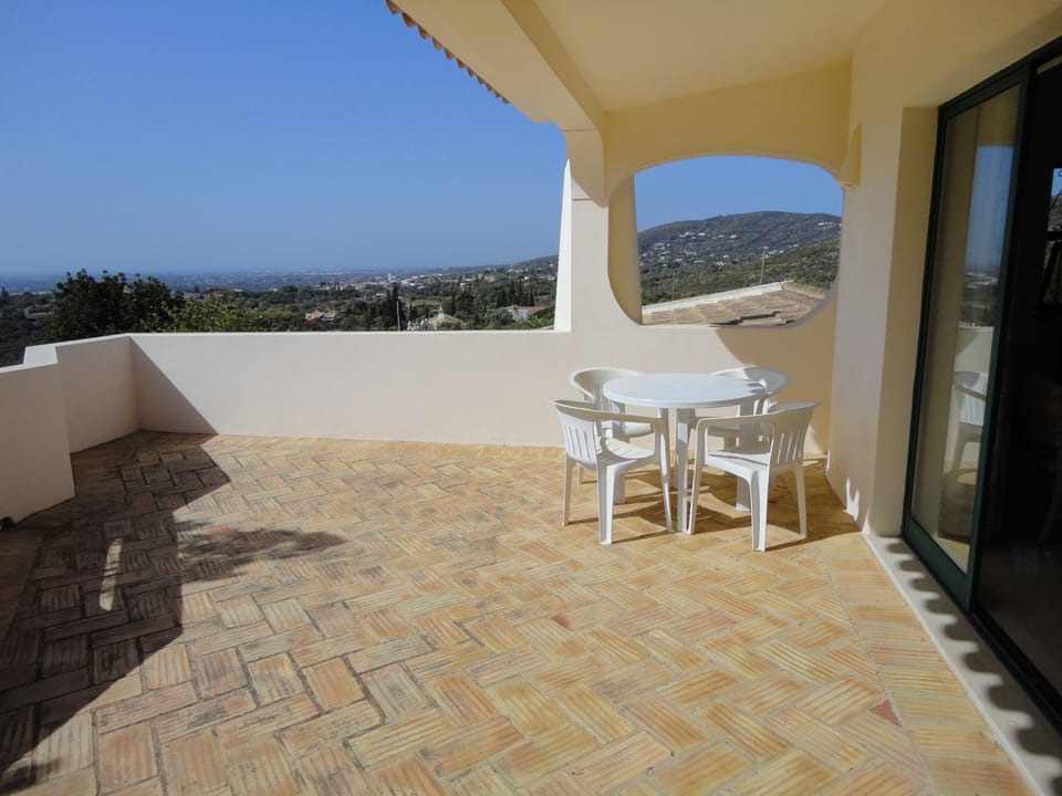 view west from the upstairs terrace