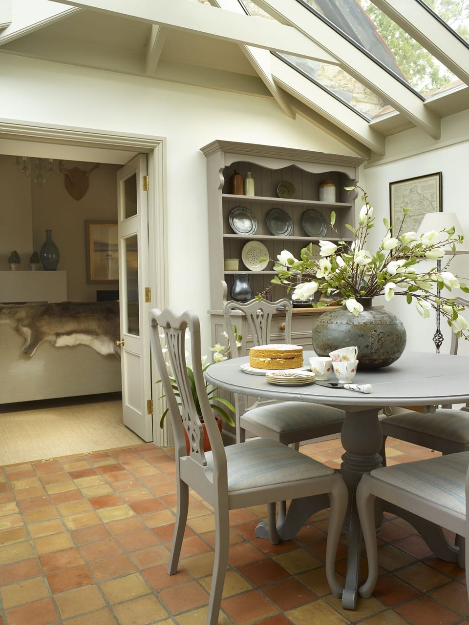 Conservatory dining off the sitting room.