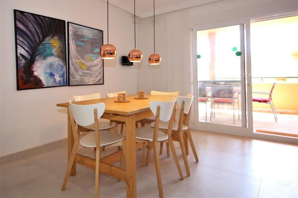Beautiful dining area for six guests