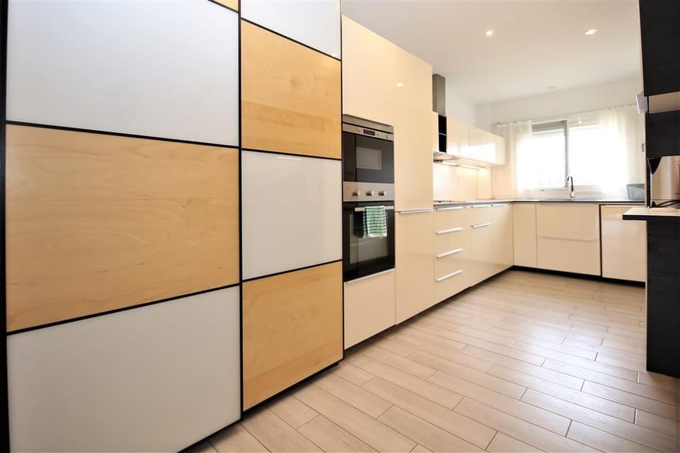 Modern kitchen is fully equipped with all the appliances