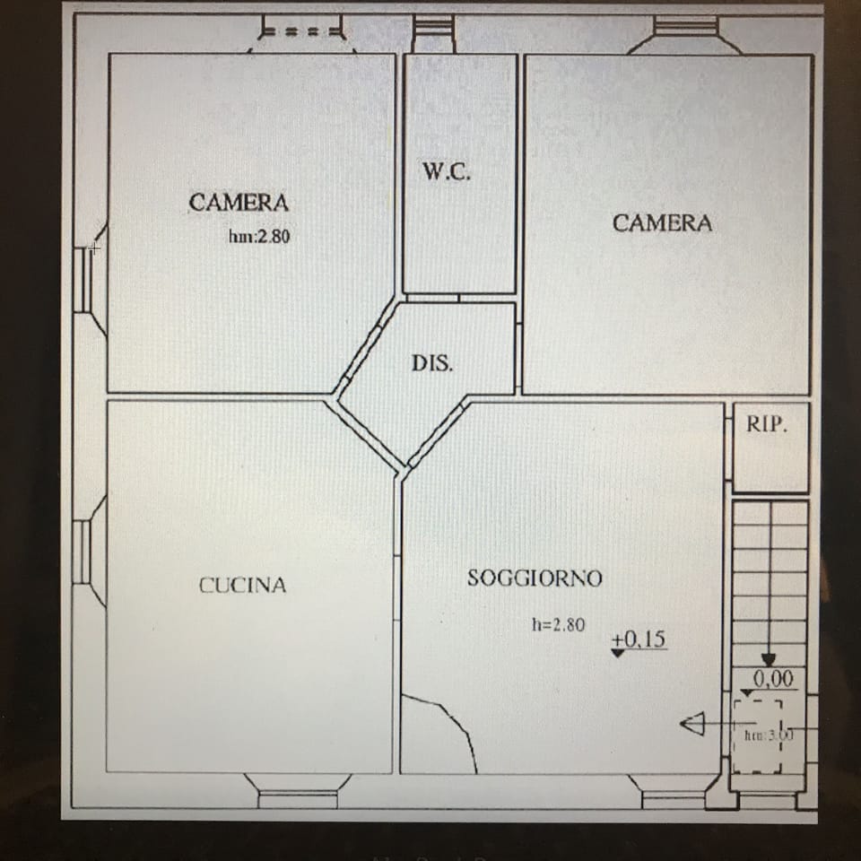 The floor plan. The property is about 90 sqm