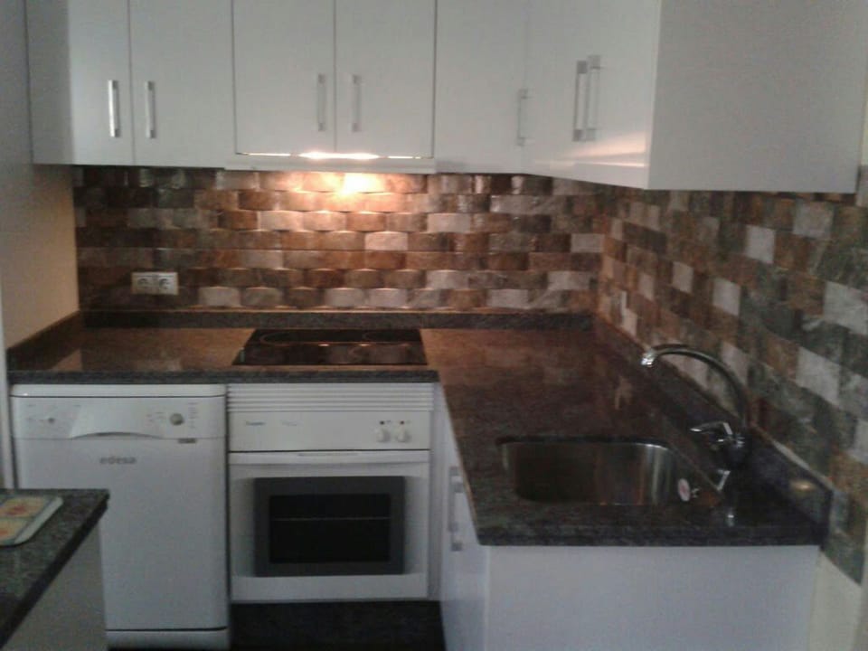 Newly installed kitchen.