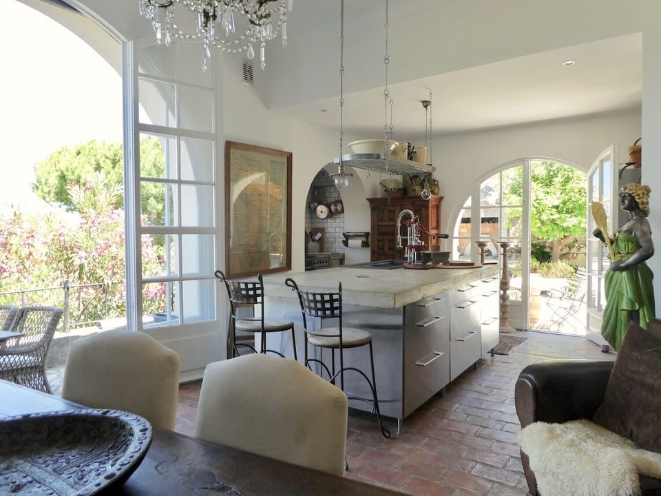 access to terraces from kitchen