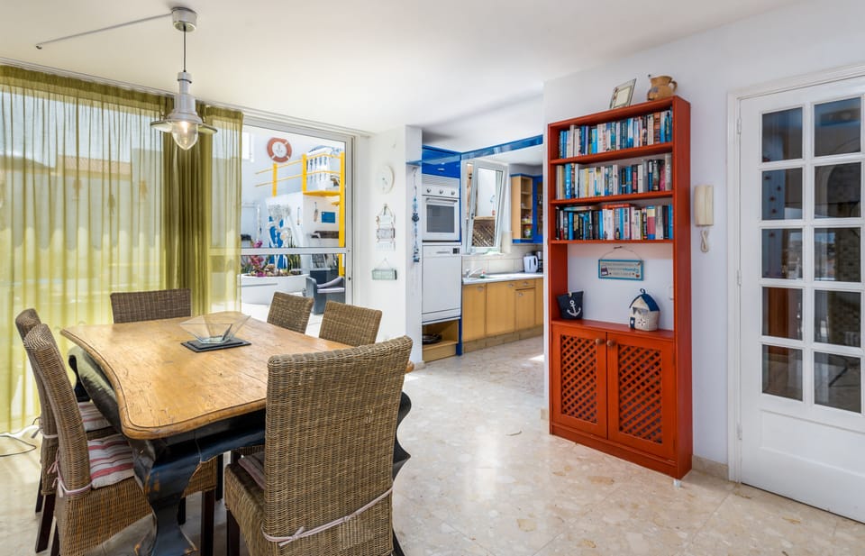 Dining area and kitchen
