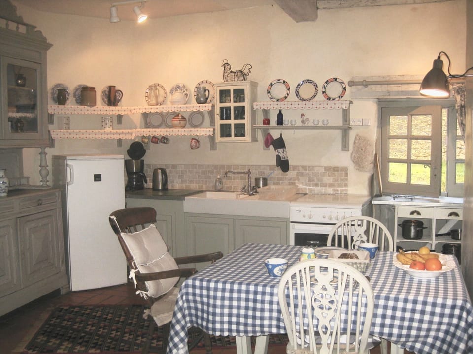 Kitchen area, one end of the sitting /dining room
