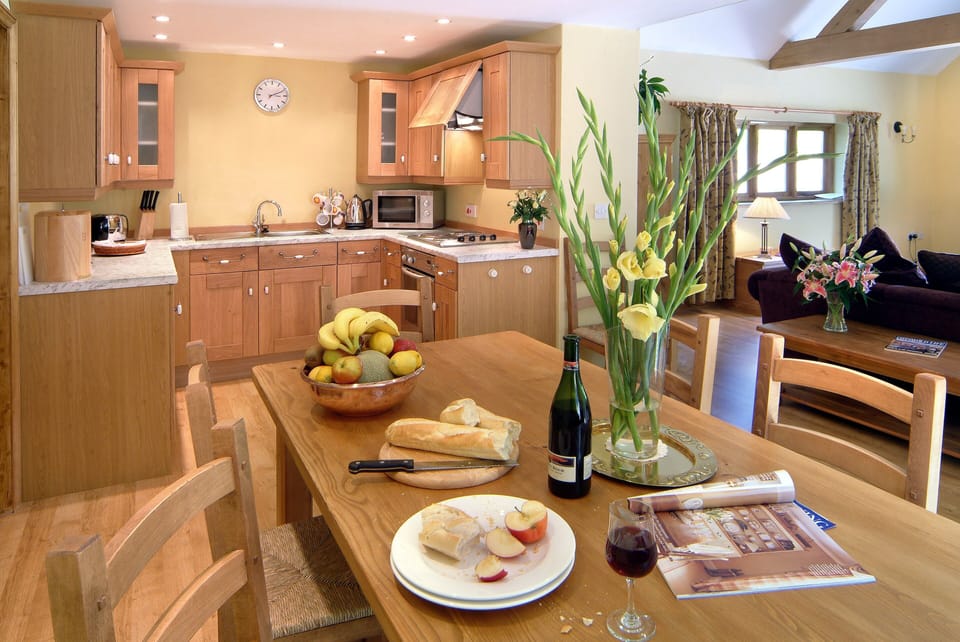 Open plan kitchen dining and lounge