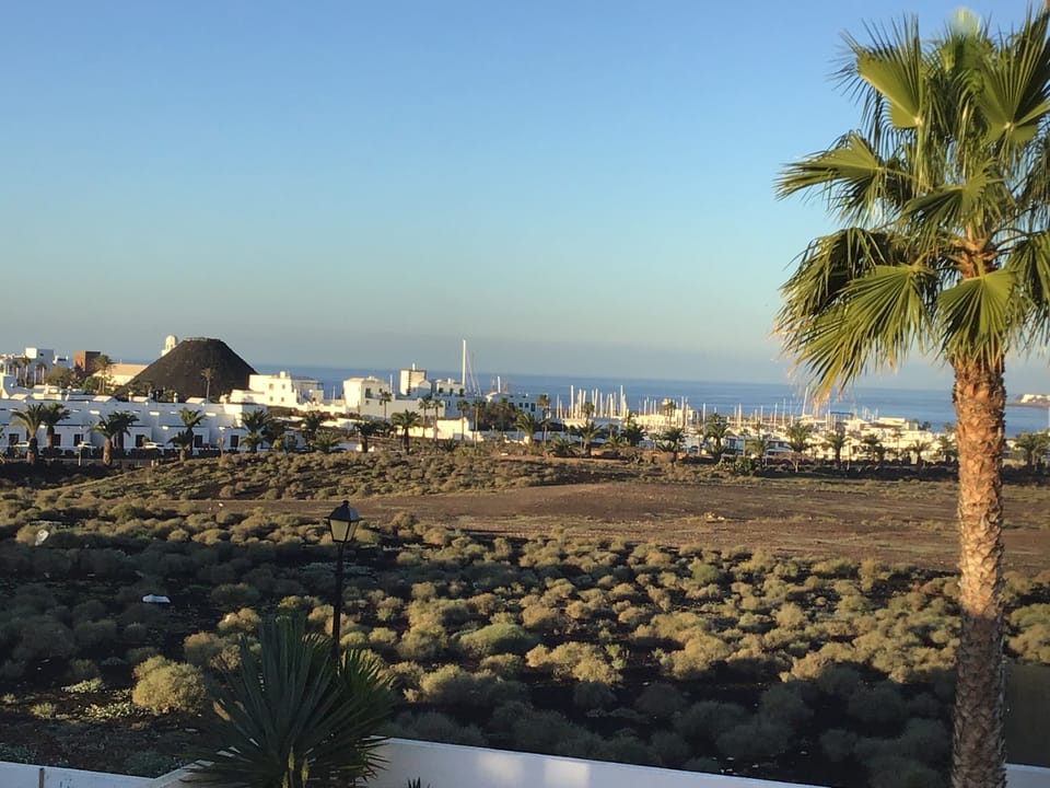View from balcony overlooking Marina Rubicon