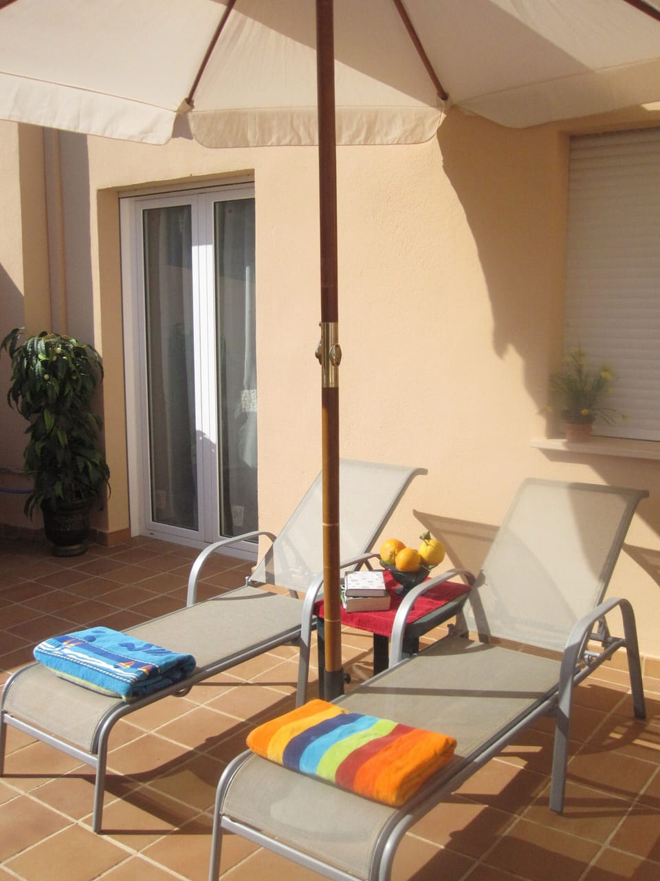 A view of large terrace - not overlooked