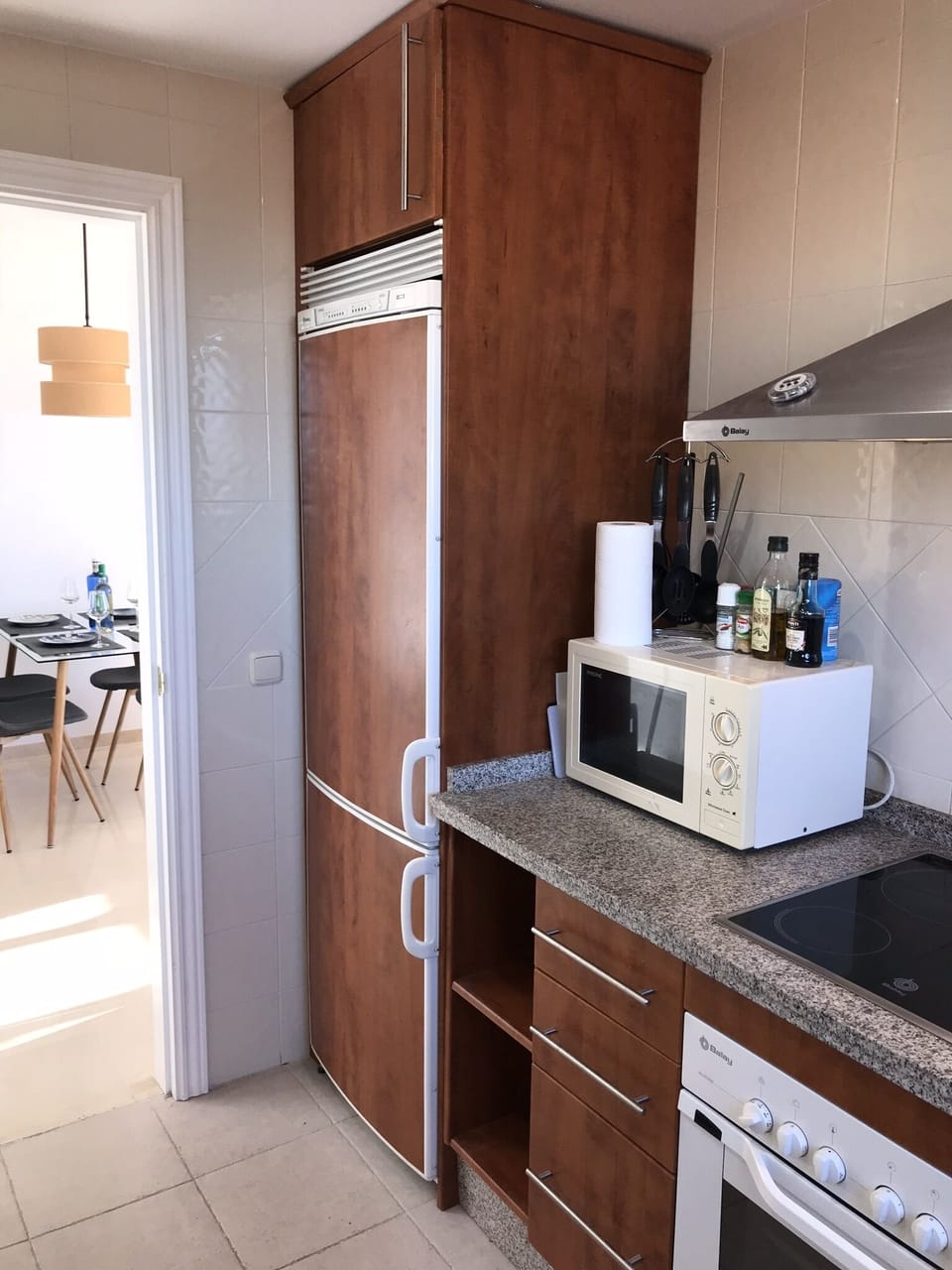 Large fridge and freezer