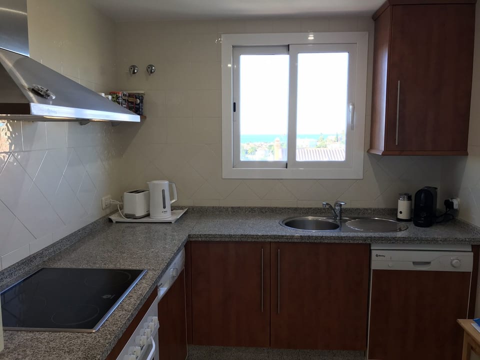 Fully equipped kitchen - and great views to wash up by!