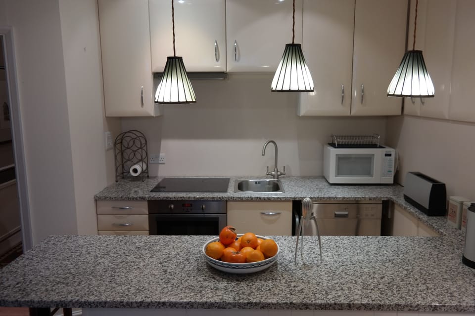 open plan kitchen work surface