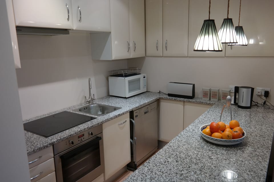 open plan kitchen